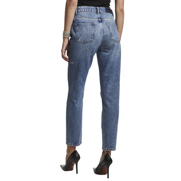 Ksubi Womens  Nine O Kosmic Blue Straight Jean - Picture 2 of 3